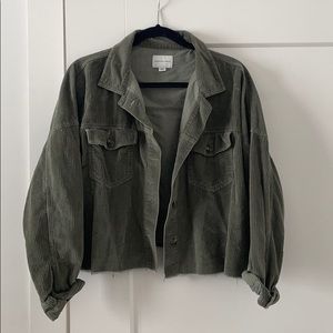 Olive green corduroy jacket